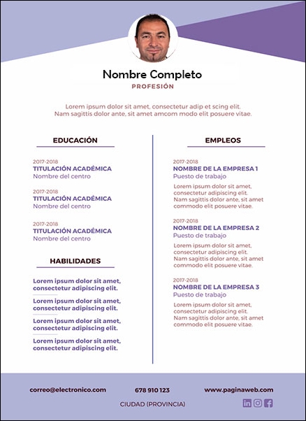 plantilla currículum gerontólogo